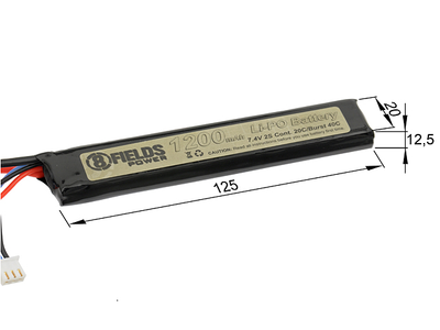 Акумулятор 8Fields LiPo 7.4V 1200mAh 20/40C