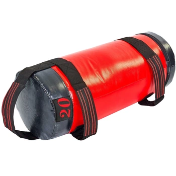 Мешок утяжелитель 20 кг для фитнеса и кроссфита 56х22см Power Bag Zelart FI-6574-20 красный-черный