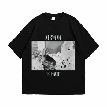 Футболка с принтом Nirvana Bleach S Черный Ф Nir009-Ч S