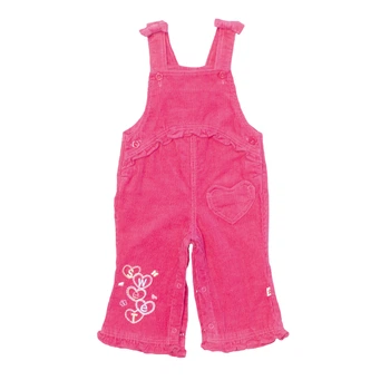Полукомбинезон вельвет для девочки Hawk Kids COL90032 62 см Малиновый