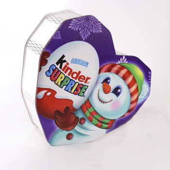 Коробка серце "Kinder surprise" Сніговик