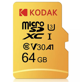 MicroSD Карта пам'яті Kodak UHS-L V30 A1 64Gb Class 10 (6944903840834)
