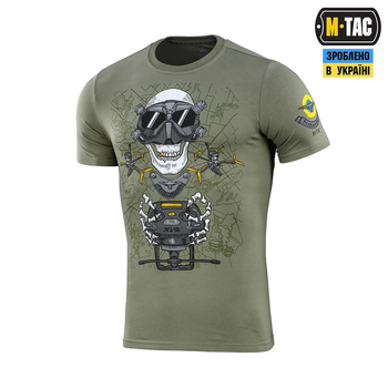 Тактическая футболка M-Tac Drohnenführer Light Olive олива XL