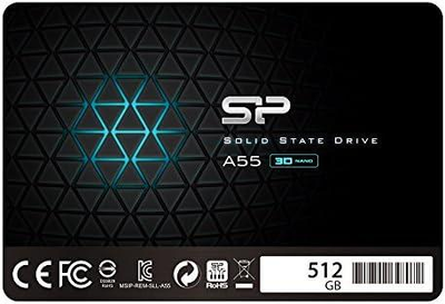 Накопичувач SSD 512 ГБ SATA3 Silicon Power A55 2.5'' (SP512GBSS3A55S25)