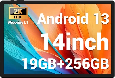 Планшет 14" Full HD FASTWD X609 19/256Gb 5G 8 ядер Android 13 11580 mAh Черный-Серый g2