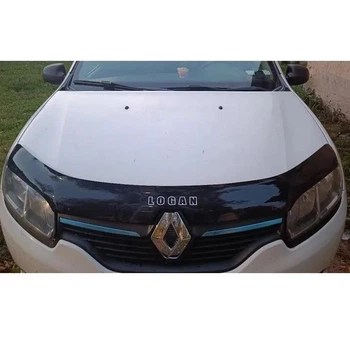 Дефлектор капота (мухобойка) VIP-TUNING для Renault Logan 2012+