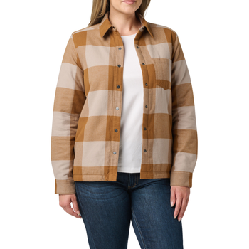 Сорочка 5.11 Tactical Louise Shirt Jacket Pecan Check L (38085-1044)