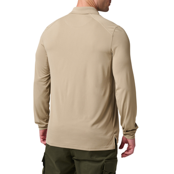 Поло з довгим рукавом 5.11 Tactical Helios Long Sleeve Polo Silver Tan XL (42022-160)