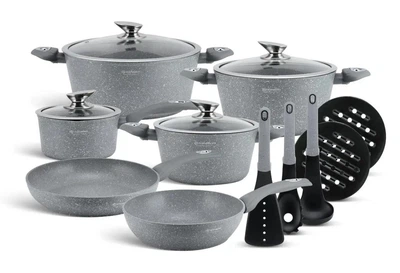 Подарочный набор кухонной посуды Edenberg EB-5620 с антипригарным покрытием из 15 предметов