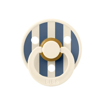 Пустышка BIBS STUDIO COLOUR Block – Ivory / Steel Blue (0-6 мес.)