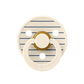 Пустышка BIBS STUDIO COLOUR Pin – Ivory / Steel Blue (6-18 мес.)