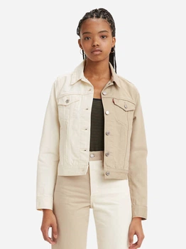 Джинсовая куртка женская Levi's 945149312 S Бежевая (1159806482)