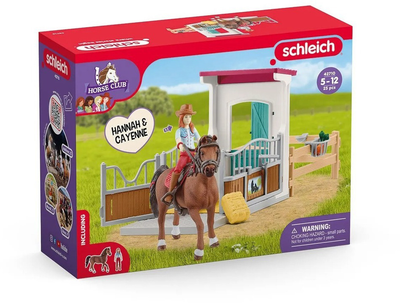 Ігровий набір із фігурками Schleich Horse Box Hannah & Cayenne (4059433855226)