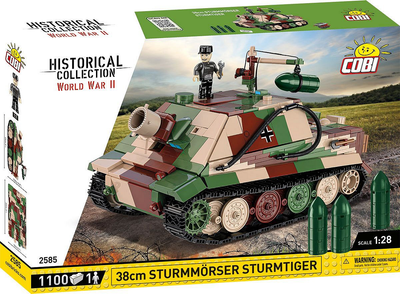 Klocki konstrukcyjne Cobi Historical Collection WWII Sturmmorser Sturmtiger 38 cm 1100 elementów (5902251025854)