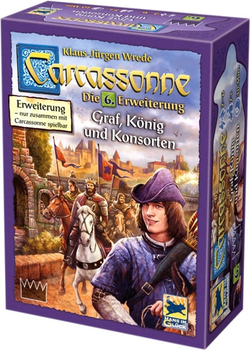 Додаток до настільної гри Asmodee Carcassonne: Count King & Consorts (4015566018327)