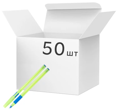 Набор ручек масляных Economix Dream 0.7 мм 50 шт Синих (e10245)