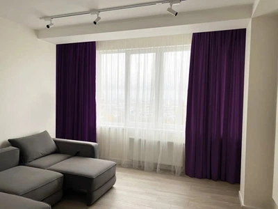 Комплект штор MANA микровелюр Diamond 250*250 см, две шторы. Цвет баклажановый (510).