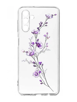 Прозрачный чехол на Samsung Galaxy A35 5G (A356) :: Веточка цветов (принт 278)