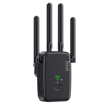 Беспроводной усилитель сигнала Wi - Fi расширитель диапазона 300 Мбит/с ретранслятор сети 2.4G с евророзеткой, черный "G" (86296041)