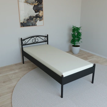 Кровать Tobi Sho VERONA-1 односпальная металлическая 190X90 Черный