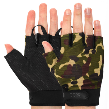 Тактичні рукавички з відкритими пальцями 5.11 Pro (р-р L, Multicam)
