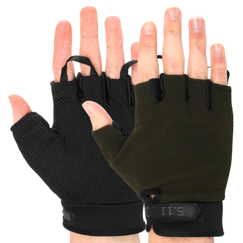 Тактичні рукавички з відкритими пальцями 5.11 Pro (р-р XL, Оливковий)