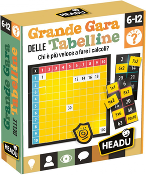 Настільна гра Headu La Grande Gara Delle Tabelline (8059591425428)