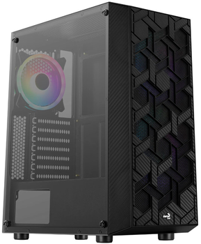 Obudowa Aerocool Hive v1 Midi-Tower ARGB TG Black (ACCM-PV27033.11)