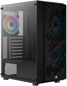 Корпус Aerocool Hive v1 Midi-Tower ARGB TG Black (ACCM-PV27033.11)