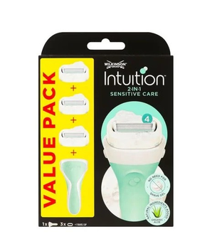 Верстат жіночий Wilkinson Sword Intuition Sensitive 1 шт + 3 змінні картриджі
