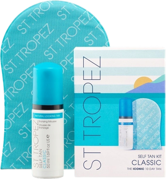 Zestaw St.Tropez Self Tan pianka opalająca 50 ml + rękawica (5060022303959)