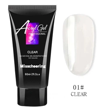 Акрил-гель( полигель) Acryl Gel Professional Clear № 01 (Прозрачный) 60 мл