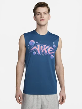Майка чоловіча Nike M Nk Df Tee Rgld Sl Og Su24 FV8414-476 M Синя (196977772559)