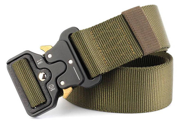 Ремінь (пояс) тактичний SP-Sport Tactical Belt Max Sport (нейлон, метал. пряжка, р-р-125*3,8см, Оливковий)