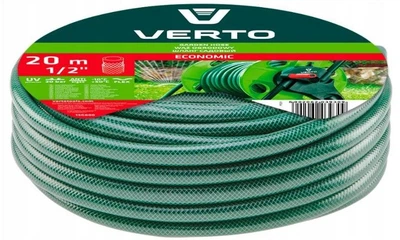 Шланг садовий для поливу Verto 20 м 1/2 " 4-шаровий до 24 бар стійкий до UV 15G800