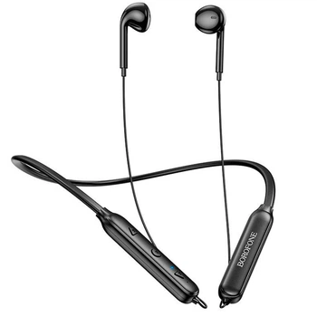 Навушники Bluetooth BOROFONE BE52 бездротові вкладиші спортивні магнітна фіксація для телефону/смартфону Чорний