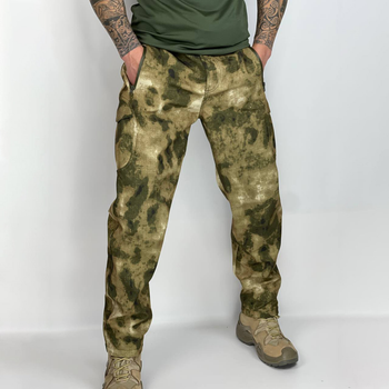 Мужские брюки Softshell на флисе камуфляж размер М