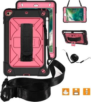 Чехол ARM Cover Apple iPad Mini 1 2 3 (7.9 экран) противоударный с ремнём и подставкой 360° Black/Pink