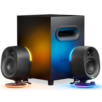 Компьютерние колонки SteelSeries Arena 7 2.1 Bluetooth 4.2 USB RGB MDF Black (61543)