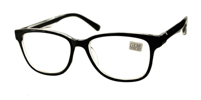 Готовые женские очки для коррекции зрения черные Vesta плюс и минус -5.5 2287