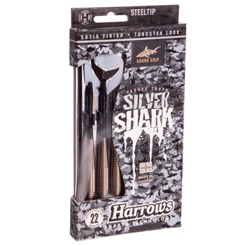 Дротики для игры в дартс цилиндрические Harrows SILVER SHARK B623-22 22гр 3шт