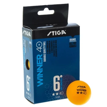 Набор мячей для настольного тенниса STIGA WINNER 2* 40+ SGA-1111-24 6шт оранжевый