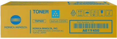 Toner Konica Minolta TNP-92C Cyan (AE1Y450)