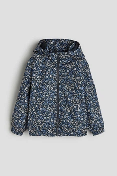 Куртка-ветровка синяя цветочный принт H&M 110-116см (400097773)