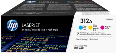 Набір тонерів-картриджів HP CF440AM 312A CMY 3 pack (0888793635193)