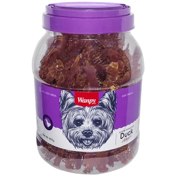 Ласощі для собак Wanpy Duck Jerky філе качки в\'ялені 800 г (DA-01H-Банка)