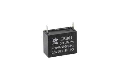Конденсатор CBB61 3,3 мкФ, 450 В, Jyul (прямоугольный, клеммы)