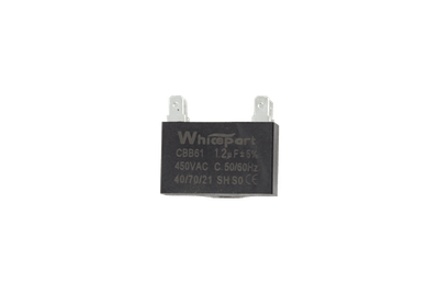 Конденсатор Whicepart CBB61 пуско-рабочий 1.2 мкФ 450 В в прямоугольном корпусе клеммы