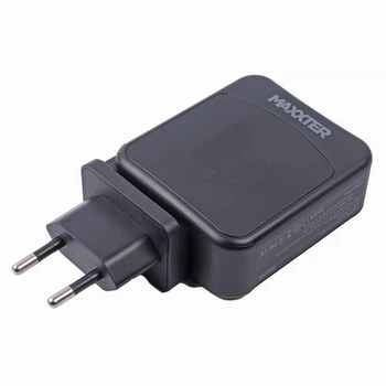 Зарядний пристрій Maxxter 1USB-A + 2USB-C (PD 65W+PD 18W + QC 3.0) (WC-PD65W-01)