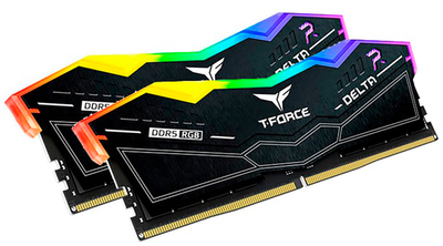 Оперативна пам'ять Team Group Delta RGB DIMM DDR5-7200 49152MB Dual Kit PC5-57600 Black (FF3D548G7200HC34ADC01)